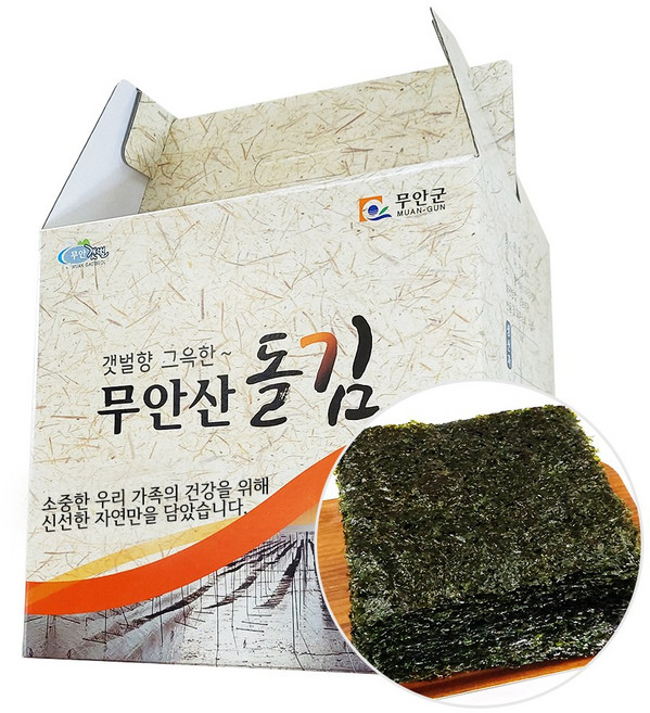 도리포 지주식 햇 곱창 돌김 그냥 재래 구운 김 300장, 1개
