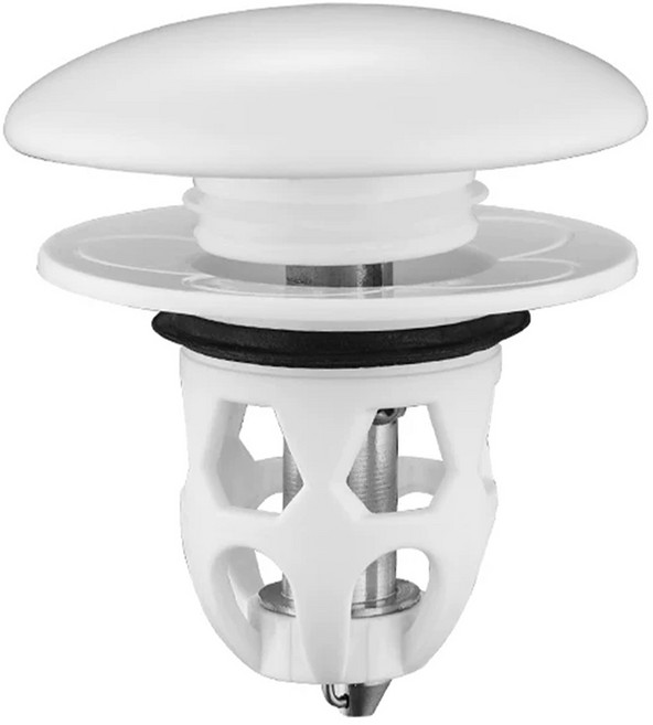 투데이리빙 세라믹 원터치 팝업 세면대 마개 욕실 화장실 욕조 똑딱이 하수구 트랩 해충 벌레 방지 악취 차단 교체 물마개 부속품 34-40mm 호환, 1개