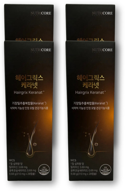 케라넷 기장밀 복합 추출물 밀리아신 아누카사과 맥주효모 분말 엘 L 시스틴 자소엽 어성초, 4세트, 28정