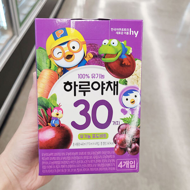 하루야채 유기농 포도 비트, 4개, 110ml
