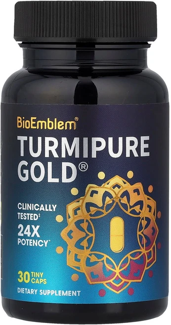 바이오엠블럼 터미퓨어 골드 소형캡슐 30정 300mg BioEmblem Turmipure Gold 30 Tiny Caps per Cap - 쿠팡