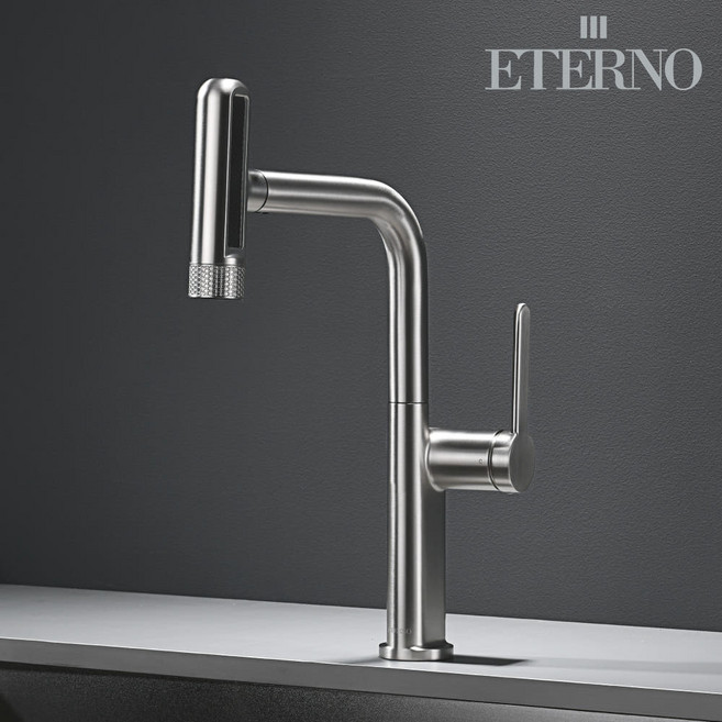 [에떼르노] EK-6001NBM 6ways 주방 수전 크롬/니켈, 1세트
