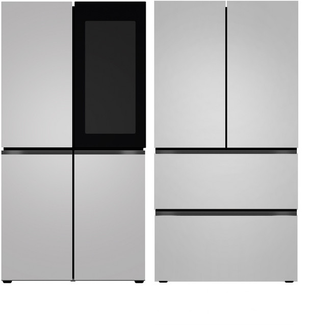 LG 디오스 오브제컬렉션 STEM 베이직 냉장고 Fit & Max (노크온) + LG 디오스 오브제컬렉션 김치톡톡 Fit & Max R1081SVV357