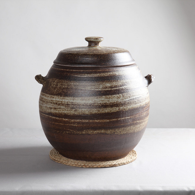 고동 분청 무지 쌀독 20kg 소금항아리 쌀항아리, 1개