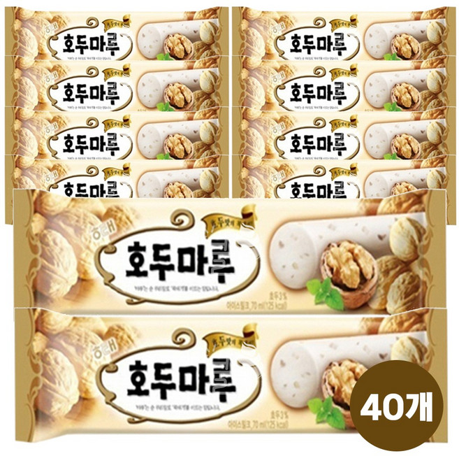 막대 바 아이스크림 (1종류 40개입) 대용량 옛날 업소용 아이스크림 골라담기 메로나 별난바 캔디바 쿠앤크 비비빅 아맛나 바밤바 호두마루 돼지바, 40개, 70ml