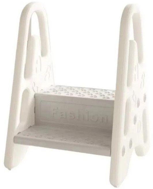 단계 사다리 의자 욕실 싱크대 주방 화장실 변기 훈련 학습 타워 도우미 핸들, 2. 2 steps WHITE, 1개
