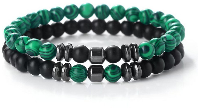 天然石串珠手鍊 男女通用款