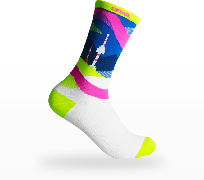 컴포트 운동 양말 런닝 마라톤 등산 골프 서울 러너스, 1개