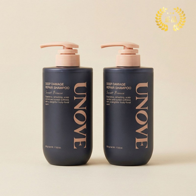 [정품] UNOVE 어노브 [1+1] 딥 데미지 리페어 단백질 샴푸 더블세트(스윗브리즈 500g+로지아우라 500g), 2개, 500g