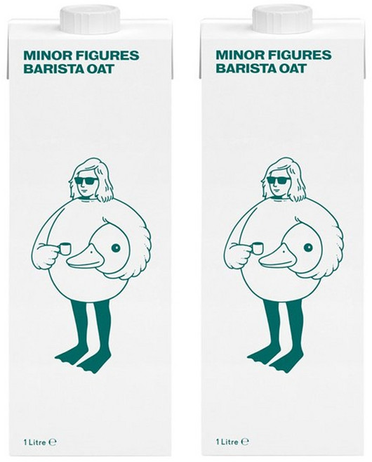 Minor Figures 마이너 피규어 귀리 오트밀 우유 바리스타, 2개, 1L