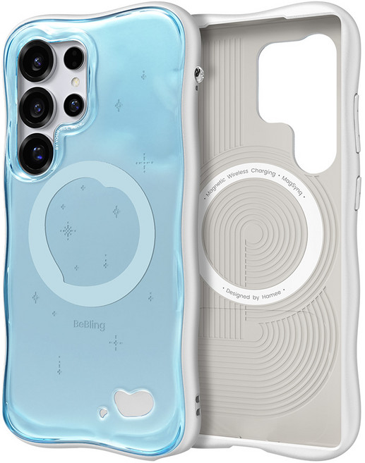 비블링2 갤럭시 S25 울트라 물결 웨이브 케이스