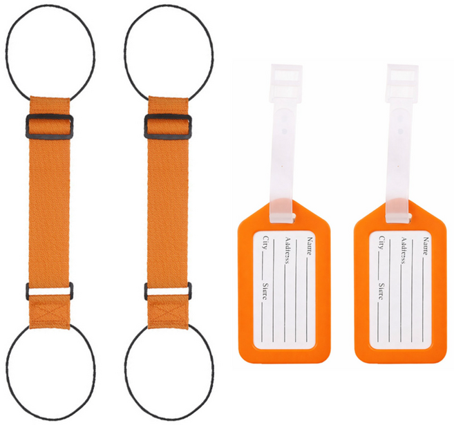 월간리빙 캐리어 보조가방 고정밴드 스트랩 2개