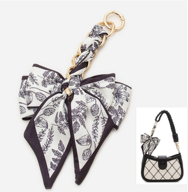 리본 스카프 체인 가방끈 17cm 핸드폰 스트랩 가방 포인트 줄