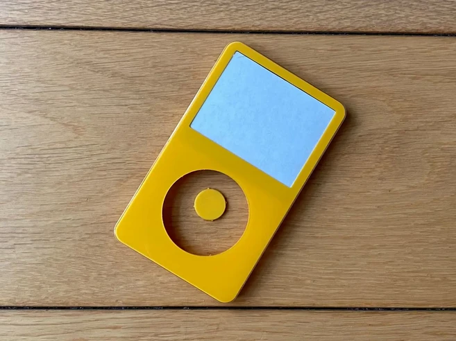 아이팟 클래식 5세대 5.5세대 전면 케이스 패널 30GB 60GB 80GB 비디오 블랙 화이트 투명 퍼플 블루 옐로우, 01 CHINA, 16 Yellow with dot