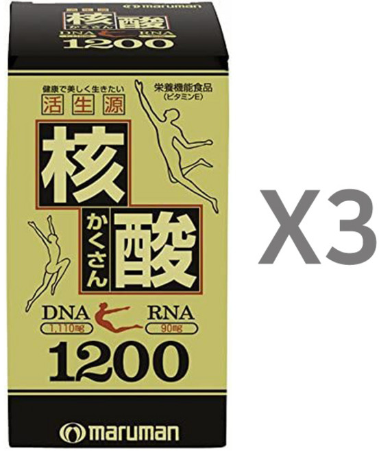 핵산 DNA RNA 600정 3개 연어이리 효모 마루만