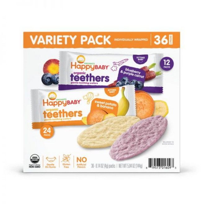 해피 베이비 오가닉스 티서스 치발 과자 36개입