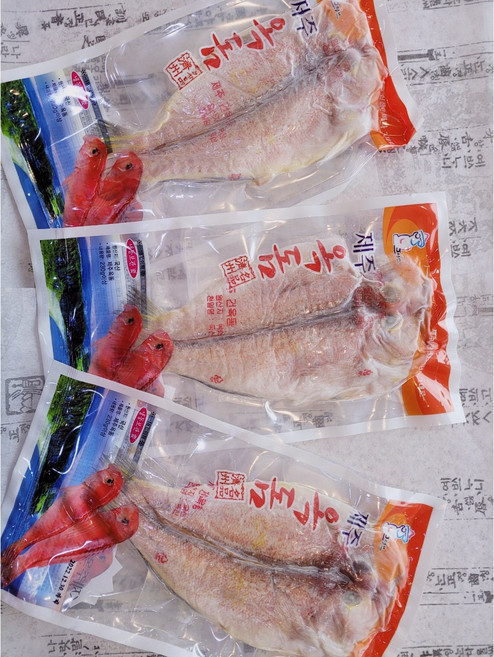제주큰수산 제주 자연산 참옥돔 대 260g내외 3마리 옥돔 명절선물세트, 1세트, 0.78kg