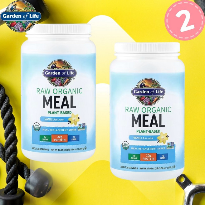 가든오브라이프 식물성 단백질 프로틴 비건 밀리플레이스먼트쉐이크 바날라 1050g 2개