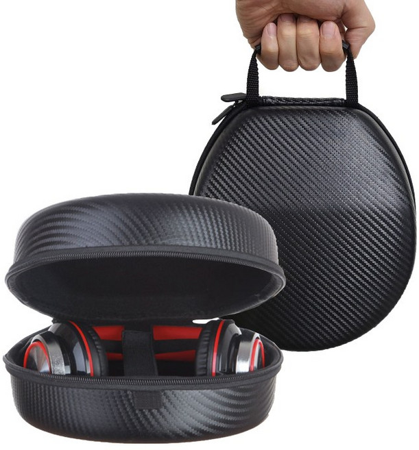 SHURE (슈어) 핸드그립 헤드셋 헤드폰 전용 하드쉘 케이스 파우치 가방, 블랙, SRH750DJ / SRH840 / SRH940