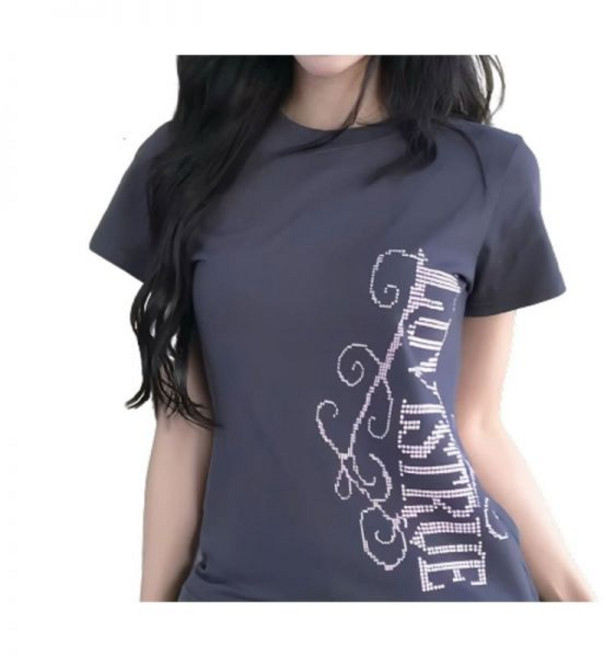 EL LUVISTRUE LOGO TEE(CHARCOAL)