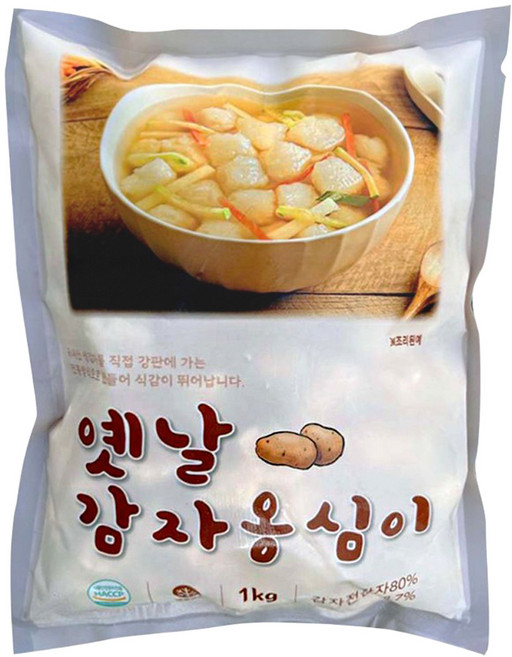 국내산 생감자80% 쫄깃 담백한 감자옹심이1KG, 1kg, 1개