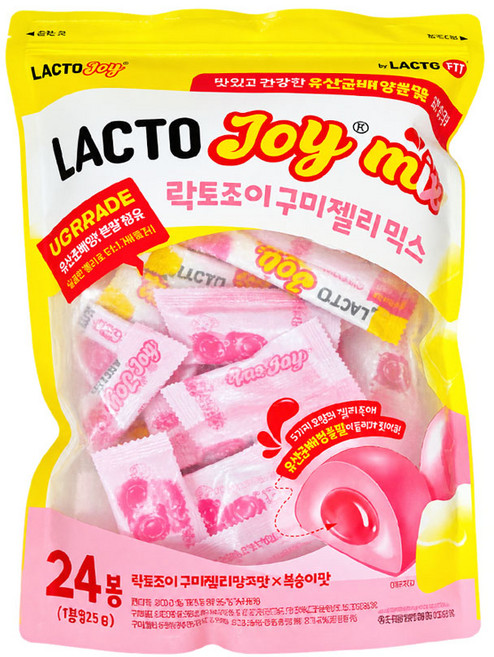 LACTO-JOY 구미 젤리 믹스 600G/25G X 24 LACTO JOY GUMMY JELLY