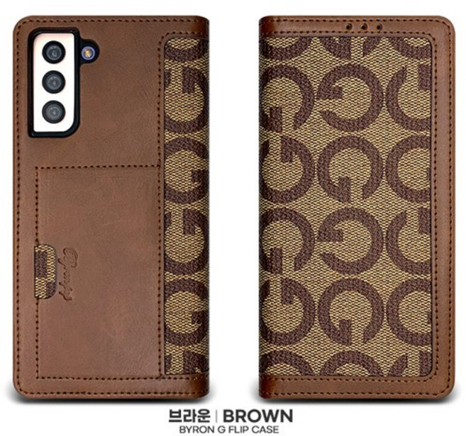 (사은품 강화필름+전자파차단스티커) 갤럭시버디3 겔럭시버디3 (SM-A156L) 고급 G 패턴 슬림 핏 카드 지폐 수납 컬러 뽁뽁이 잠금장치 플립 커버 폰 케이스 디오샵