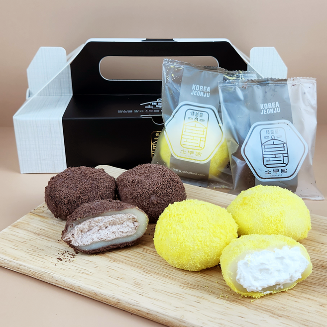 수능합격세트 12개입 생크림 찹쌀 수능 초코 카스테라 2종 개별포장 수험생 수능 선물 세트 합격 소부당 떡, [합격스티커 포장]