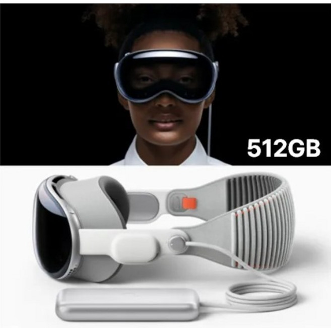 애플 비전 프로 Apple Vision Pro MR 공간 컴퓨팅 웨어러블 장비 512GB 포함, OLED, 2.5cm
