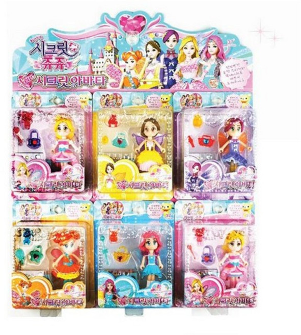 시크릿쥬쥬 러블리 시크릿아바타 6종 세트, 1세트