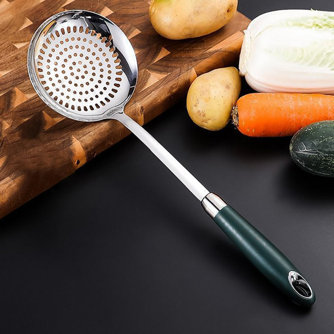 스텐 구멍국자 긴손잡이 튀김 건지기 타공국자