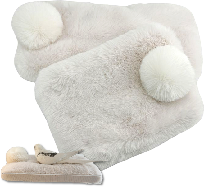 LETOJ 앵무새 포근 포치, 1개, 포근화이트폼폼S