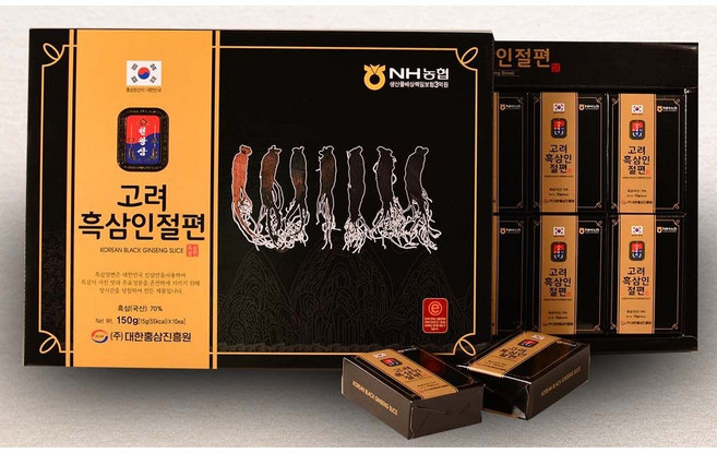 고려흑삼인절편 (흑삼) + 쇼핑백, 10개, 15g