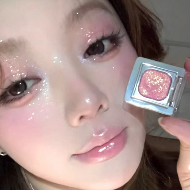 아이섀도우 아이쉐도우 단색 글리터 아이섀도우 포인트 색조 지잡템, 1개, 02