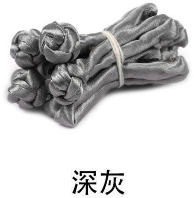 傳統服飾盤扣 釦子, 深灰