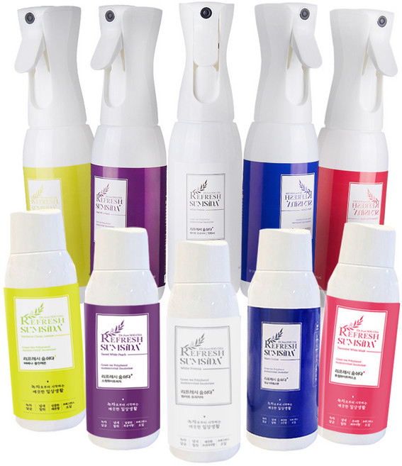 리프레시 숨쉬다 녹차수 공기 실내 섬유 냄새 제거 강력 탈취제 방향제, 방금샤워웜코튼(파랑), 1개, 1000ml