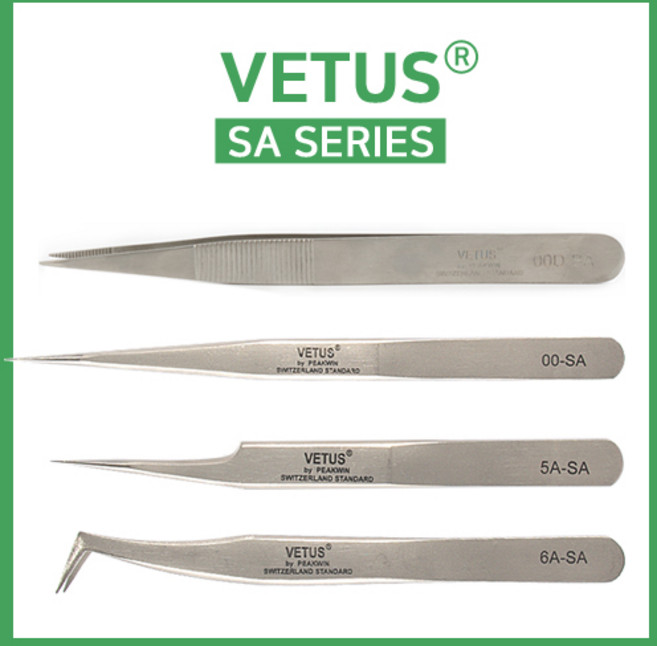 비투스 핀셋 SA시리즈(볼륨래쉬/일자/커브/반커브)네일핀셋, 5A-SA(반커브), 1개