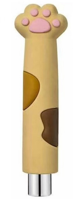 해피유통 귀여운 캣발 모양 원통형 네일 자석 캣아이 젤네일 아트용 마그넷, 1개, 노란색