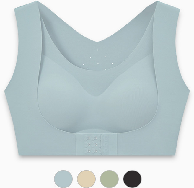 썸피트 스포츠 교정브라 앞후크 노와이어 심리스