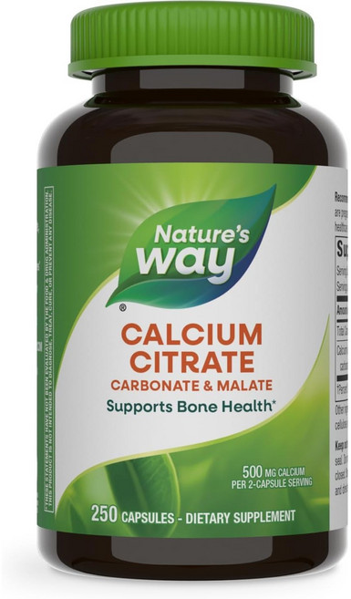 Nature's Way 然萃維 檸檬酸鈣膠囊, 250顆, 1罐