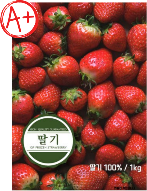 A급 냉동 딸기 1kg, 1개