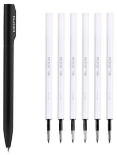 델리 모던 슬림 심플 522볼펜 0.5mm + 555리필심 6p, 랜덤 혼합 발송, 20세트