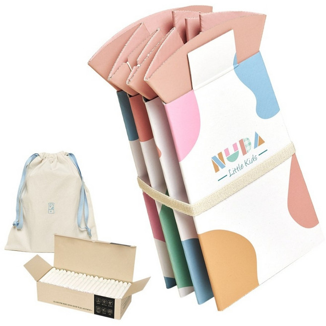 누다 어린이 휴대용 아기변기L + 리필클린백L 25매 + 파우치 디럭스세트, 마시멜로우