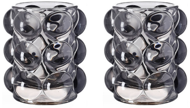 라라하우스 유리 브러쉬 펜꽂이 홀더, 4개, 블랙