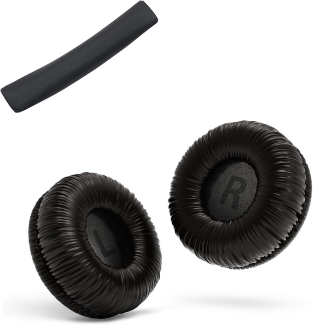 스폰지 이어 패드 JBL Tune T510BT T500BT T450BT 520BT jbltune600btnc이어커버 헤드폰 헤드폰 이어 패드 이어 패드 이어 패드 헤드밴드, 3개, 검은색 정장, 귀마개와 머리띠