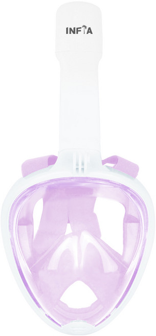 인피아 풀페이스 스노쿨링마스크 스노쿨링 세트, 바이올렛