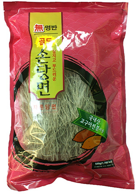 두레생협 국내산 자른당면 500gX2개 무명반 고구마 전분 당면, 500g, 2개