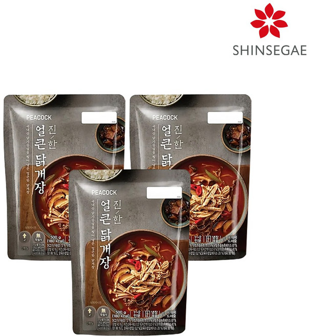 진한 얼큰 닭개장 500g, 3개