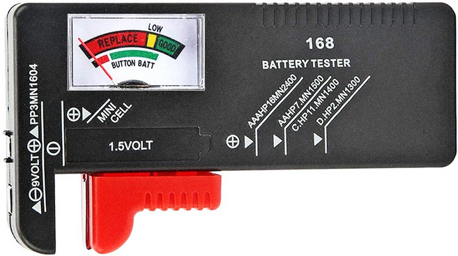 ZECTUS 배터리 테스터기 건전지 잔량체크기 성능 측정기 아날로그, 1개
