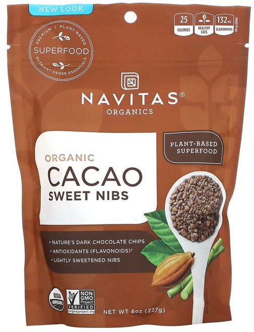 Navitas Organics 카카오 스위트 닙스 227g(8oz), 8온스, 1개, 227g